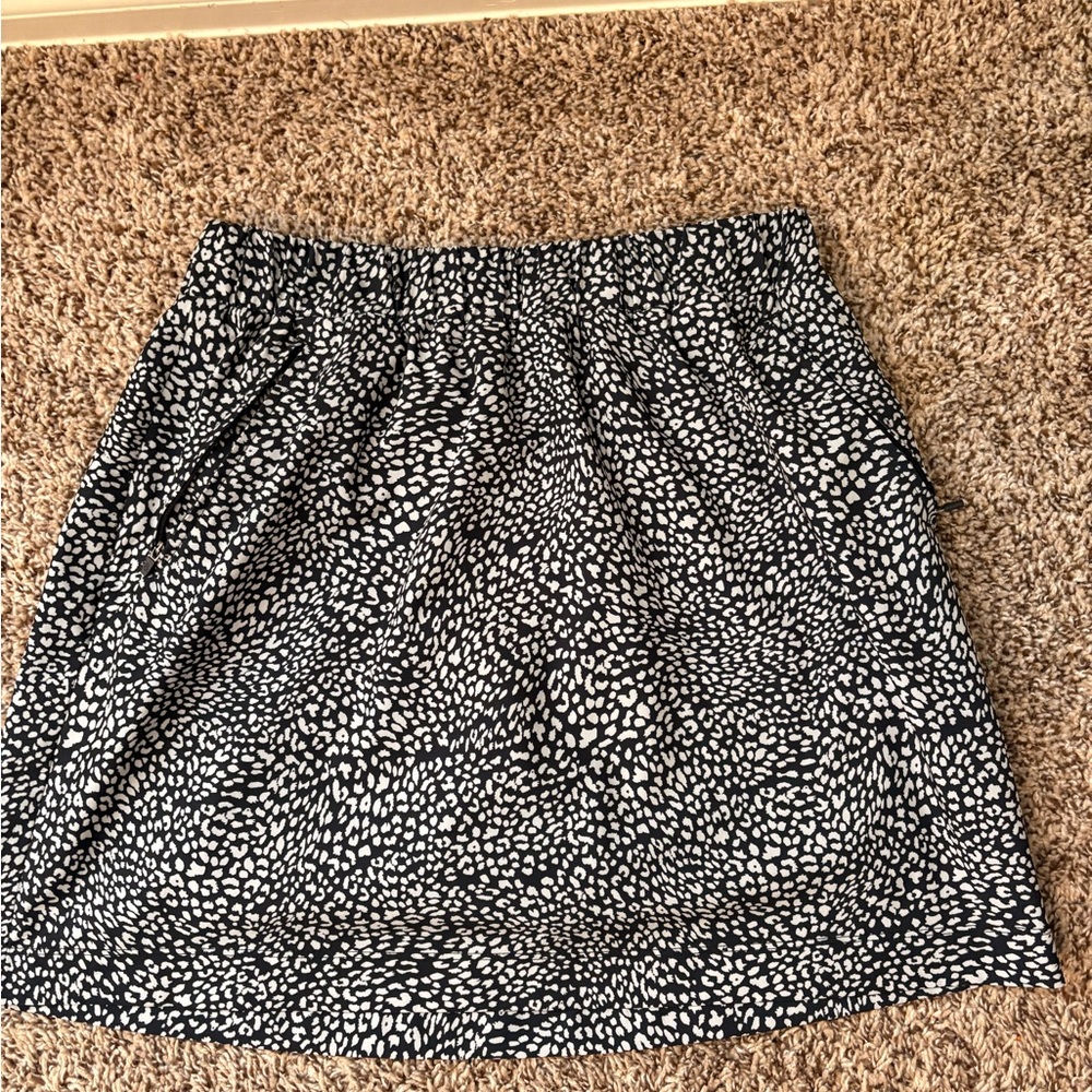 Lou & Grey Black and White A-Line Skirt